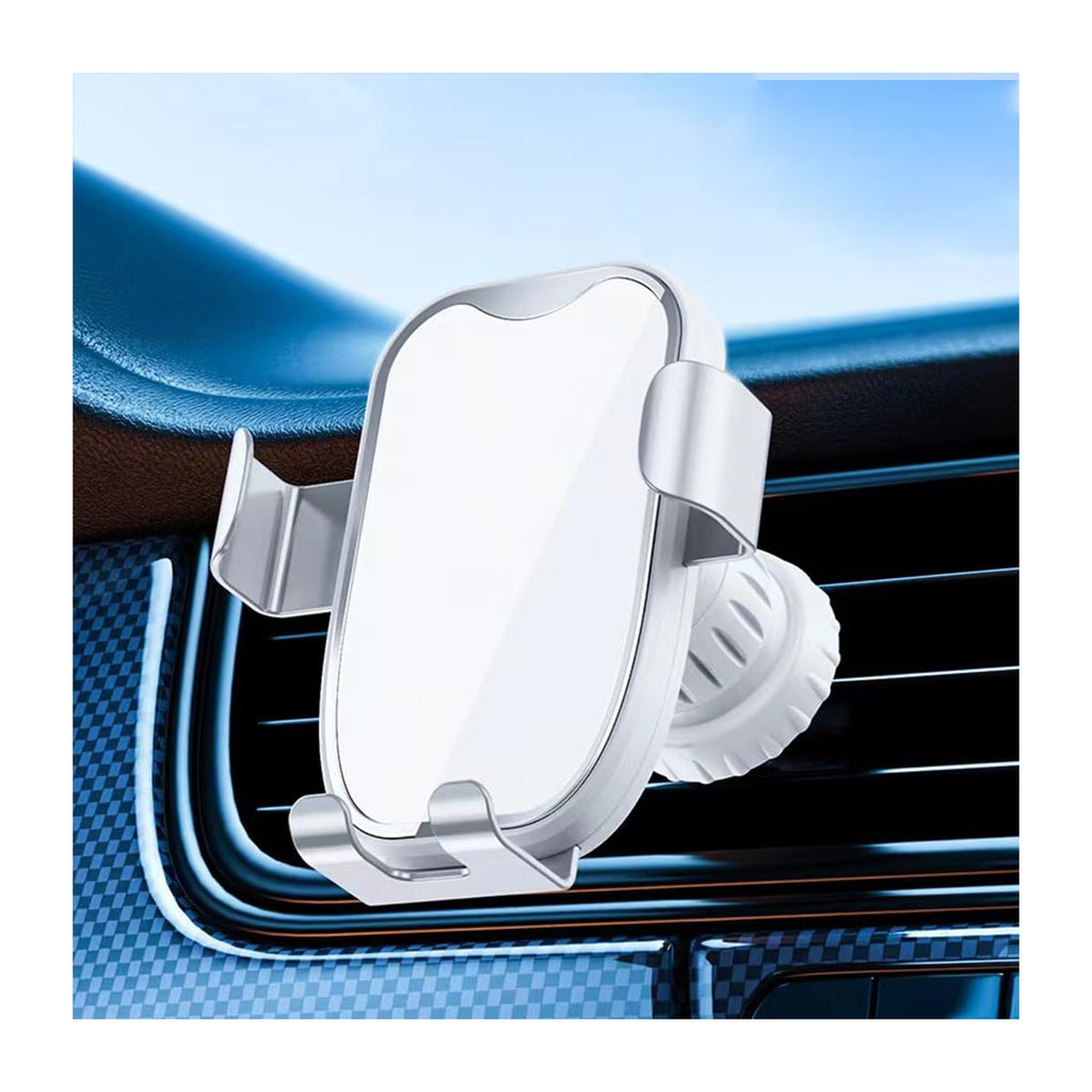 Car Air Vent Phone Holder, 360° Rotatable Stable Vehicle Cellphone Mount with Metal Hook Clip, Handsfree Automotive Air Vent Mobile Phone Mount, Universal for Most Smartphones (Textured)