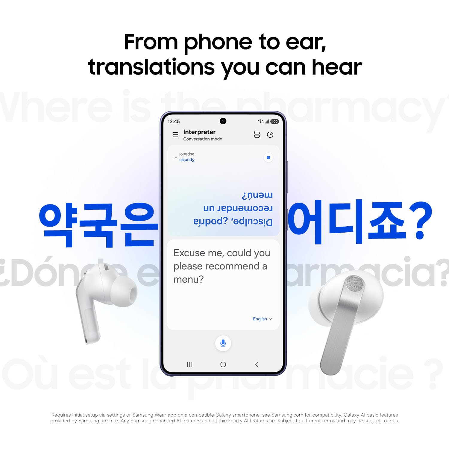 Samsung Galaxy Buds 4 Pro (2026) AI True Wireless Bluetooth Earbuds, Hi-Res Audio, 2-Way Speaker, ANC 2.0, Optimized Comfort, IP57, Live Translation, Black [US Version, 2 Yr Warranty]