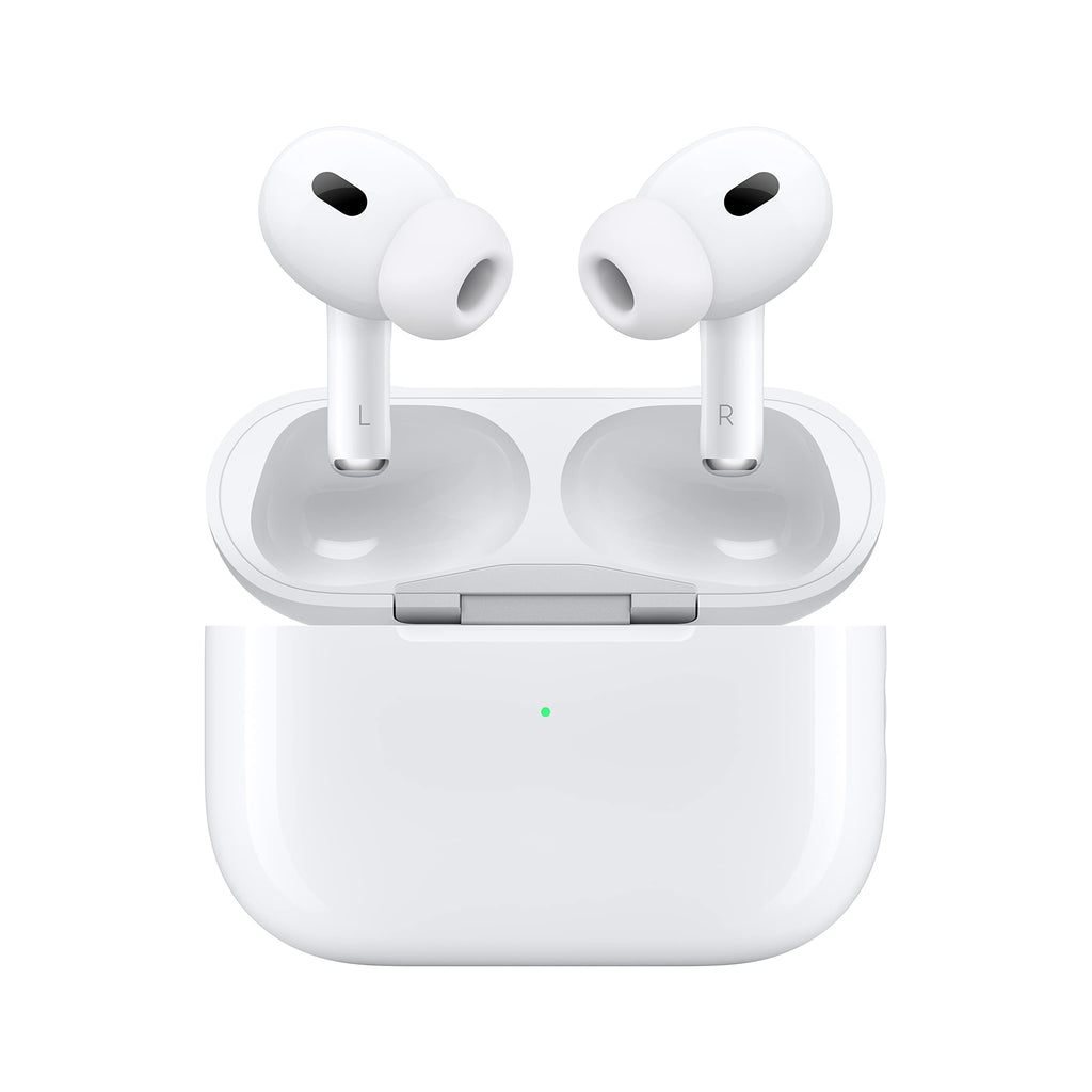 Apple AirPods Pro (2nd Generation) Wireless Ear Buds with USB-C Charging, Up to 2X More Active Noise Cancelling Bluetooth Headphones, Transparency Mode, Adaptive, Personalized Spatial Audio, White