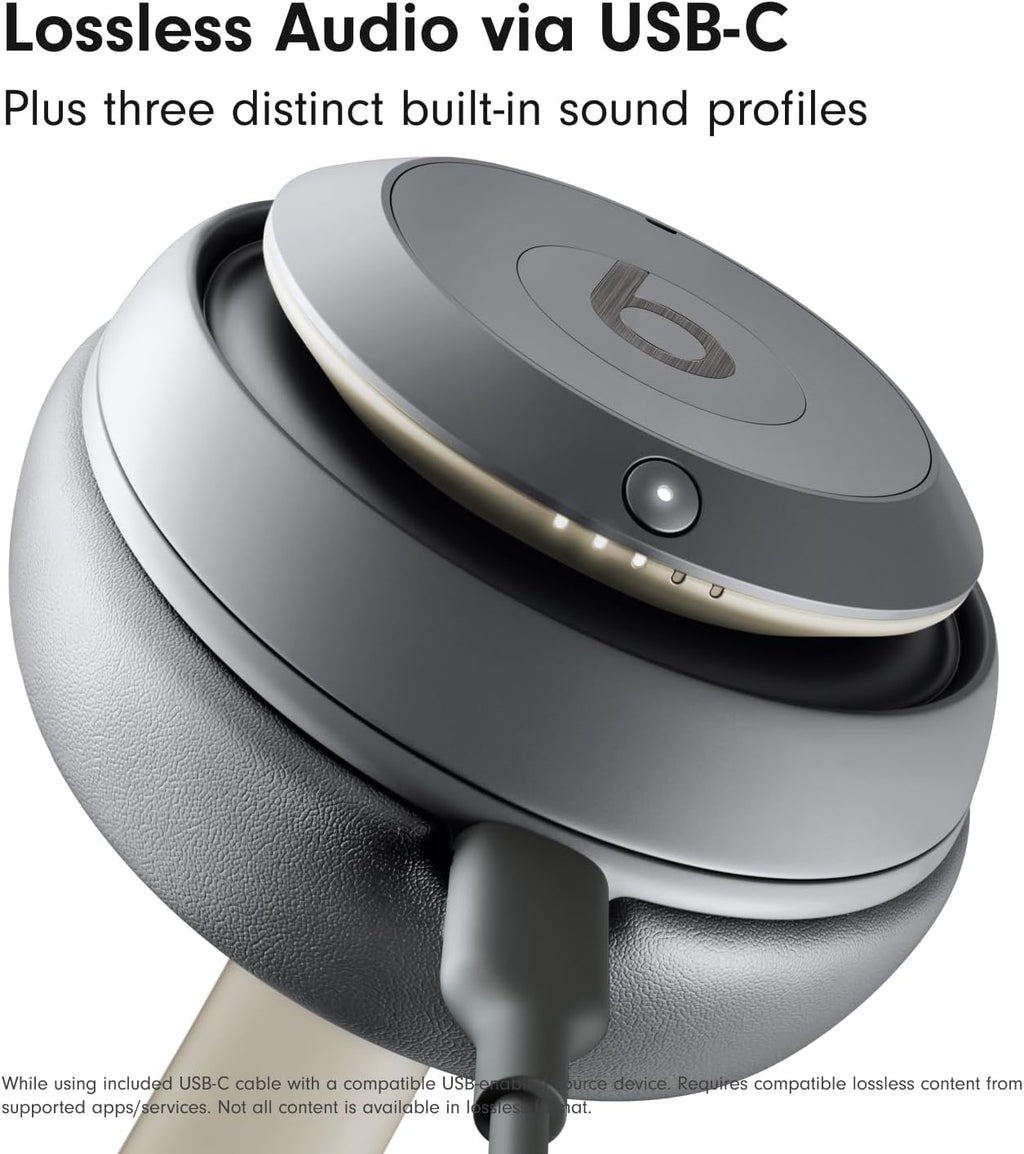 Beats Studio Pro Premium Wireless Over-Ear Headphones- Up to 40-Hour Battery Life, Active Noise Cancelling, Great for Travel & Commuting, USB-C Lossless Audio, Apple & Android Compatible - Sandstone