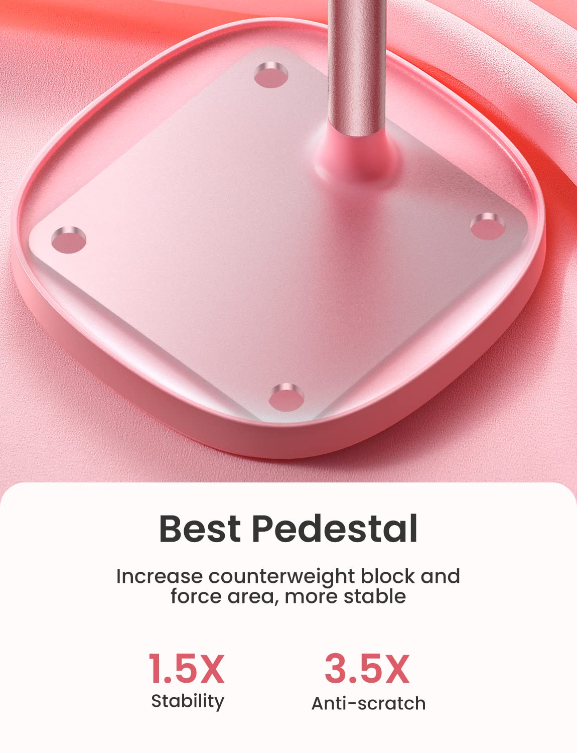 LISEN Cell Phone Stand Phone Holder for Desk Office Decor, Office Desk Accessories Women PC Gaming Essentials iPhone Stand Gadgets Men Gift for Father Fit OtterBox Case Switch iPad Air Tablet 4-10 in
