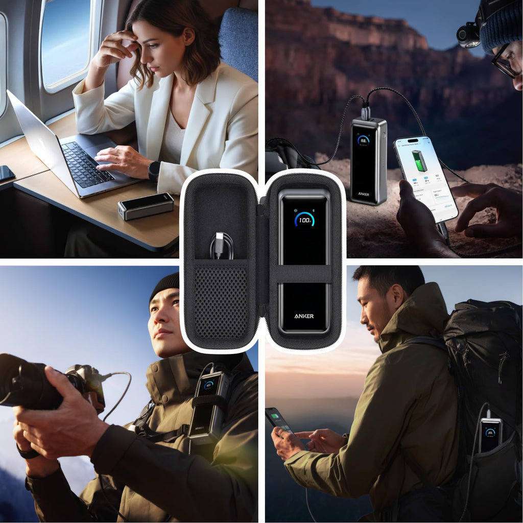 for Anker Prime Power Bank 26250mAh 300W Portable Charger Hard Travel Case,Portable Case Compatible with 26,250mAh 3-Port Portable Charger with 300W Max Output(Only Case)